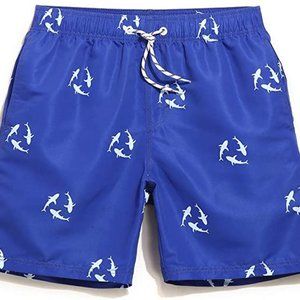 NEW Men Swim Shorts Swimwear Blue Beach Summer
